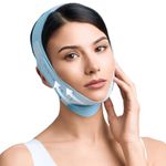 PLANTIFIQUE Reusable Chin Strap for Double Chin - Ice Silk Fabric, Adjustable V-Line Mask - V Shape Face Tape - Jawline Strap for Skincare Routine