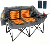 Heated Double Camping Chair with 2 
