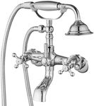 Polish Chrome Clawfoot Faucet Wall 