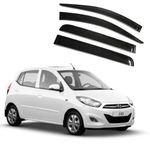 Mayronix Injection Moulded Door Visor Rain/Sun Visor Wind Deflector for Hyundai I10 Model only