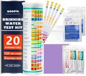 Accevo 20 in 1 Complete Drinking Water Test Kits, 125 Strips-Well, Tap, Home, City Water Testing Strip for Lead, Chlorine, Hardness, Iron, Fluoride, Copper & More