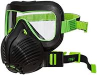 Stealth Air+Vis Respirator Dust Mask with 99.99% Filtration Twin HEPAC® Replaceable Filter, Full Face Mask Built with Straps for Comfort, Impact Resistant Visor for Maximum Safety and Durability