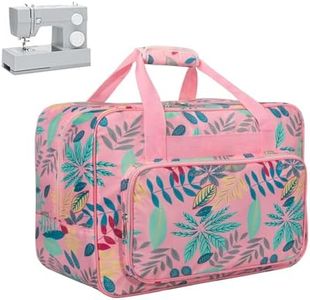 Haroranax Sewing Machine Carrying Case, Sewing Machine Carrying Case Tote Bag Universal Handbag Organizer with Pockets and Handles Fits Most Standard Singers, Brothers, Janome
