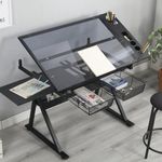 Drafting Tables With Pewter Metals