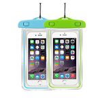 [2Pack]Waterproof Case Universal CellPhone Dry Bag Pouch CaseHQ for Apple iPhone 8,8plus,7,7plus 6S, 6, 6S Plus, SE, 5S, Samsung Galaxy s8,8Plus,S7, S6 Note 7 5, HTC LG Motorola up to 5.8" diagonal