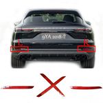 Trimla Rear 2in1 Fog Reflector for 18-23 Porsche Cayenne 9YA 9Y0 Fit Base Turbo GTS Sport S 2.9L 3.0L 3.6L 4.0L 4.2L 4.8L 2019 2020 2021 2022 2023 bumper Left Right Driver Side (Right)