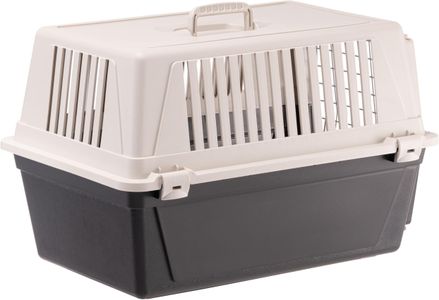 Ferplast Medium Dog Carrier – Secure Travel Box, Durable, Black, 15kg
