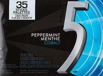 5 GUM, Peppermint-Cobalt Flavoured Sugar Free Chewing Gum, 35 Sticks, 6 Packs