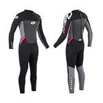 Osprey Men's Full Length 3 mm Summer Wetsuit, Adult Neoprene Surfing Diving Wetsuit, Origin, Red, 3XL