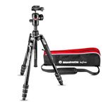 Manfrotto Befree Advanced Camera Tripod Kit with Twist Closure, Travel Tripod Kit with Ball Head, Portable and Compact, Camera Tripod in Aluminium for DSLR, Reflex, Mirrorless, Camera Accessories