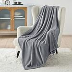 Bedsure Grey Fleece Blanket 50x70 B