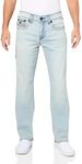 True Religion Men's Ricky Super T Flap Jean, Kolari Light Wash, 36