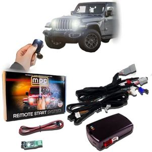 MPC Remote Starter Kit Compatible with Jeep Wrangler & Gladiator 2018-2024 || 100% Plug N Play || Press OEM Key Fob 3X Lock to Remote Start || All Trims || USA Tech Support