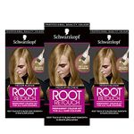 Schwarzkopf Root Retouch Kit, Permanent Colour for Easy Application Grey Coverage, Blonde (Pack of 3)