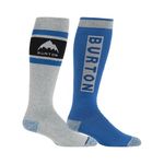 Burton Men's Weekend Midweight Socks (2 Pack), Gray Cloud, Large