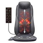 Snailax Shiatsu Back Massager with Heat for Back Pain, Deep Kneading & Rolling Massage Chair for Stress Relax, Massaging Seat Cushion at Home Office, Gifts for Women Men