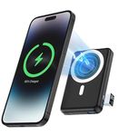 Wireless Portable Charger, Magnetic 10000mAh Power Bank 15W Fast Wireless Charging 22.5W USB PD QC3.0 Type-C LED Display Mag-Safe for iPhone 15/14/13/12/11 Pro/Pro Max (Classic Black)