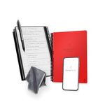 Rocketbook Fusion Reusable Digital Notebook - Smart Notepad A5 Red, 7 Styles, To Do List, Daily Journal, Weekly & Monthly Planner, with Frixion Erasable Pen, Office Gadget Reduces Paper Waste