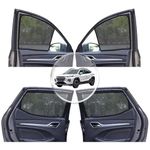 NEODRIFT 'NeoShade' Magnetic Car Sunshades for Maruti Suzuki Fronx (UV Protection, Strong Magnetic Grip, Zipper Design, Temperature & Privacy Control) (Set of 4)