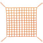 4.92'x4.92' Cargo Lifting Nets, Safety Cargo Lifting Net Straps,3.93”x 3.93” Square Mesh Flat Nylon Sling Hoisting Net for Loading and Unloading Cargo, Max. Load Capacity: 1102lbs(1.5mx1.5m/500kg)