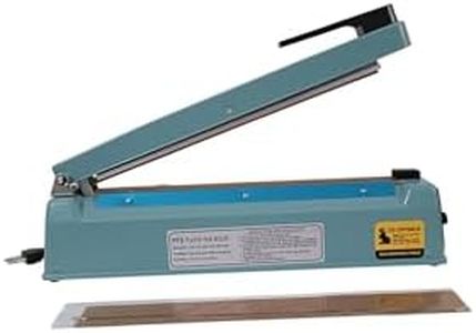 DELIVERYPAX 12 inch (300mm) Impulse Sealing Machine – Heavy Metal Frame, Round + Straight Heating Elements, 10X Longer Life| Heavy-Duty Packaging Sealing Machine for Commercial Use