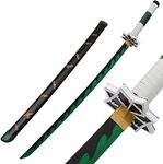 ZNLVZSH Demon Blade Wooden Samurai Sword,anime Cosplay Ninja Sword Props,for Fans Xmas Or Birthday Anime Lovers Decorative Toys ，41 Inches, Shinazugawa Sanemi