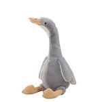 Swan Stuffed Animal Simulation Big White Goose Plush Toy Duck Doll Simulation Animal Doll Grey