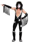 KISS Starchild Costume for Adults Large Black