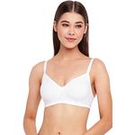 Enamor A042 Side Support Shaper Supima Cotton Everyday Bra - Non-Padded, Wirefree & High Coverage WHITE