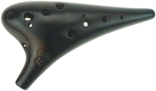 "Forest Whisper" 12 Hole Ocarina Classic Straw Fire Masterpiece Collectible, Alto C Ceramic Ocarina - Highly Recommended Christmas Gift Idea by OcarinaWind Music Instrument Shop Owner