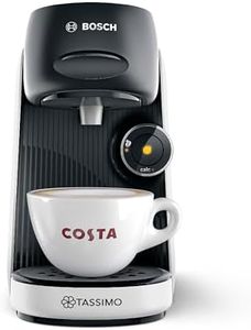 Tassimo by Bosch, Finesse Classic Friendly, Pod Coffee Machine, TAS1640GB, with INTELLIBREW, compatible with 50 Different Beverages, 0.7 Litres, Snow White