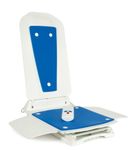 Bath Lift, Bathmaster Deltis, Bath Chair for Easy Bathing, Bathroom and Mobility Aid for Elderly, Blue and White