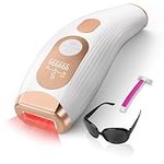 Laser-Epilater for Women and Men. Update Permanent-Laser Hair Remover With Red-light, At-Home Laser-Epilater Hair Remover for Facial Legs Arms Whole Body Use Makeup