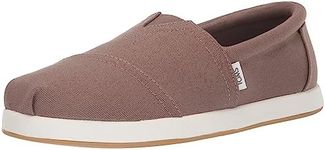 TOMS Men's Alp FWD Loafer Flat, Taupe Grey Recycled Cotton Canvas, 11.5 US