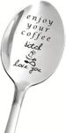 Best Friend Friendship Gift Spoons for Women Girls Enjoy Your Coffee Bitch Love You Spoon for Best Friends Christmas Birthday Gifts for BFF Besties Coffee Lovers Gift Spoons