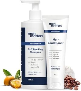 Man Matters Anti Hair Fall Shampoo And Conditioner For Men|Dht Blocker|Helps In Deep Nourishment And Frizzy-Free Hair|Sls&Paraben Free|Pack Of 2|300Ml Shampoo And 90Ml Conditioner,390 Grams