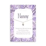 Nanny Sterling silver necklace | chain and heart pendant gifts for Nan | Nanna Grandma gift her | women | Christmas birthday Mothers day