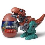 Channie's Dino Egg T-Rex Toddler Puzzle Toy, Take Apart Tyrannosaurus Rex Dinosaur Building Toy, Easter Basket & Party Favor Action Figure Educational Dinosaurs for Boys and Girls