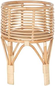 KOUBOO 1080033 Rattan Indoor Plant Stand, Small, Natural Planter Brown