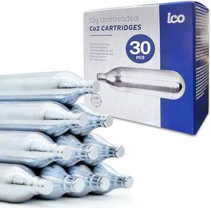ICO 30pcs 12 Gram Co2 Cartridges Non-Threaded, CO2 cartridges BB Gun, CO2 BB Pistol, CO2 Airsoft Pistol, and CO2 Paintball Markers