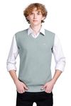 GODFREY Premium Cotton V-Neck Sleeveless Mens Sweater