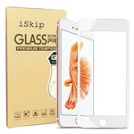 ISKIP [2 Pack] Screen Protectors for iPhone 6 Plus or iPhone 6s Plus, Full Coverage Soft Edge Film for iPhone 6 Plus and iPhone 6s Plus 5.5" (White)