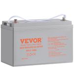 VEVOR Deep Cycle Battery, 12V 100 AH, AGM Marine Rechargeable Battery, High Self-Discharge Rate 800A Current, for RV Solar Marine Off-Grid Applications UPS Backup Power System, Tested to UL Standards