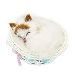 Coolayoung Sleeping Cat in Basket D