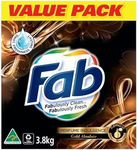 Fab Perfume Indulgence Gold Absolute Laundry Powder Detergent, 3.8 Kilograms