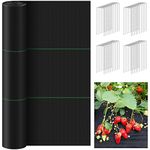 3 * 250FT Weed Barrier Landscape Fabric Heavy Duty, Woven Ground Cover Weed Barrier, Weed Control Fabric Weed Block Gardening Mat for Garden, Flower Beds, Pathways, Driveway
