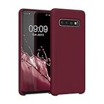 kwmobile Case Compatible with Samsung Galaxy S10 Case - TPU Silicone Phone Cover with Soft Finish - Rhubarb Red