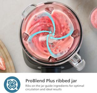 Philips 5000 Blender 1200W – Black High-Power Kitchen Mixer