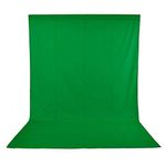 Andoer Green Screen 5x10ft/1.6x3m Machine Washable Non-woven Green Screen Fabric, Green Screen Background Green Backdrop for Portrait Background Removal Live Streaming Youtube Vlog Tiktok