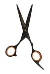 Kvitoe Professional Hair Cutting Scissor Stainless Steel Salon Barber Scissor Hair Cut Scissors (Hair Cutting Scissor Black)